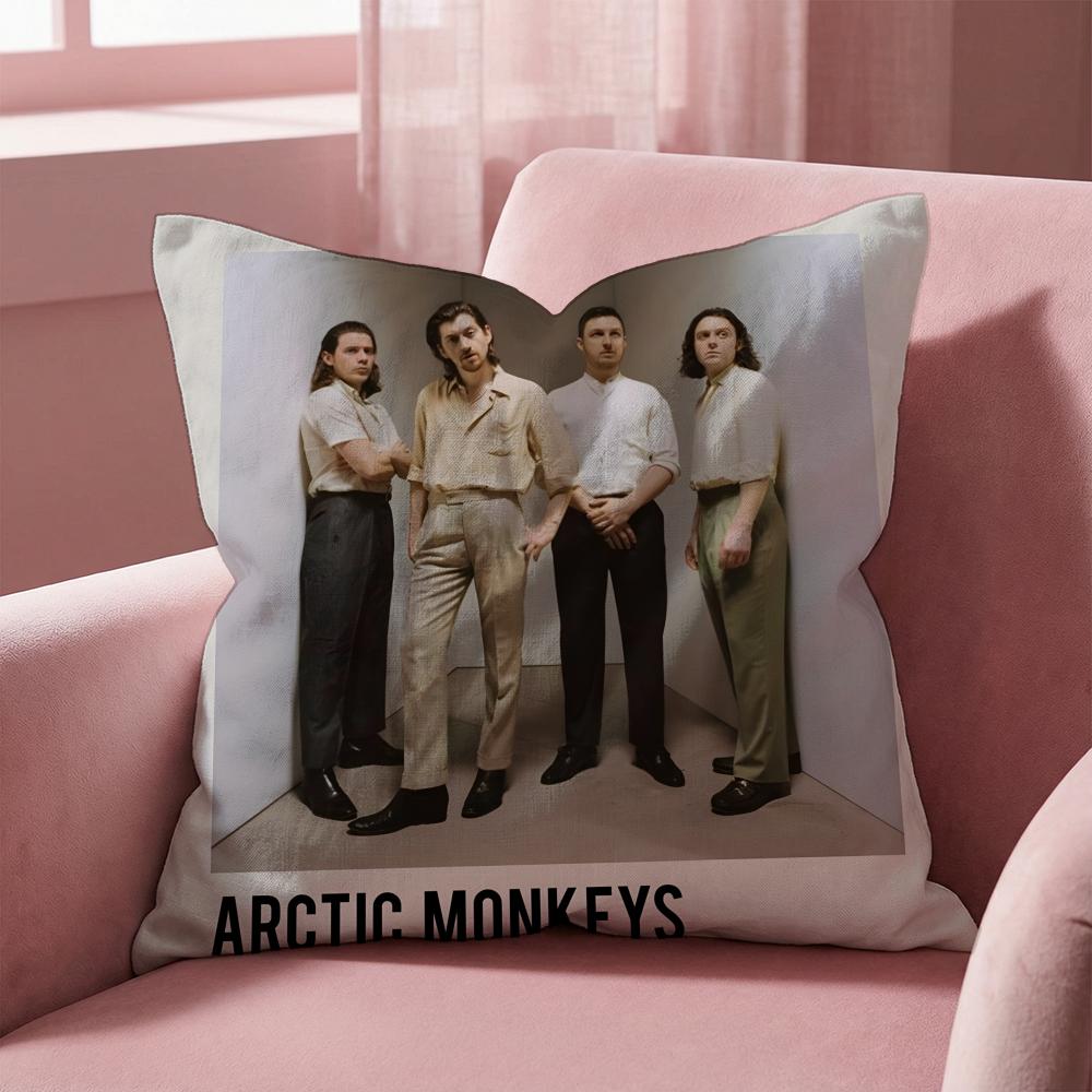 R-Rockové kapely A-Arctic Monkeys Povlak na polštář Víceúčelový povlak na polštář pro domácnost a auto - Oboustranný, měkký a odolný pro každodenní použití