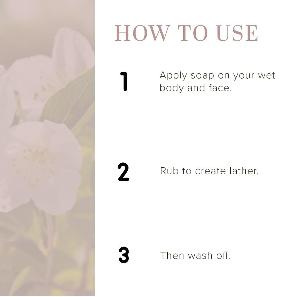 Khadi Natural Jasmine Herbal Bath Soap With Essential Oils Stress Relieving Aroma Gentle Cleansing For All Skin Types Pack Of 1(5x125 g)