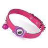 Pet Positioning Collar Crisp Bell Faux Leather Pet Tracking Device Protective Collar for Apple