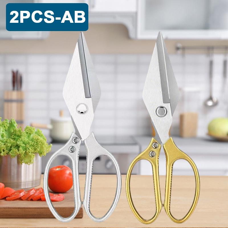 Stainless Steel Kitchen Scissors Professional Poultry Shears for Bone Meat Chicken Vegetables Scissors Multipurpose BBQ Scissors