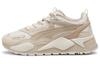 RS X Cushioning, Wear Resistant Low Top Casual Shoes Unisex Ecru 390776-34
