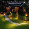 4 Packs Solar Flame Torch Lights Flickering Light Waterproof Garden Decoration Outdoor Lawn Path Yard Patio Floor Decor Lamps