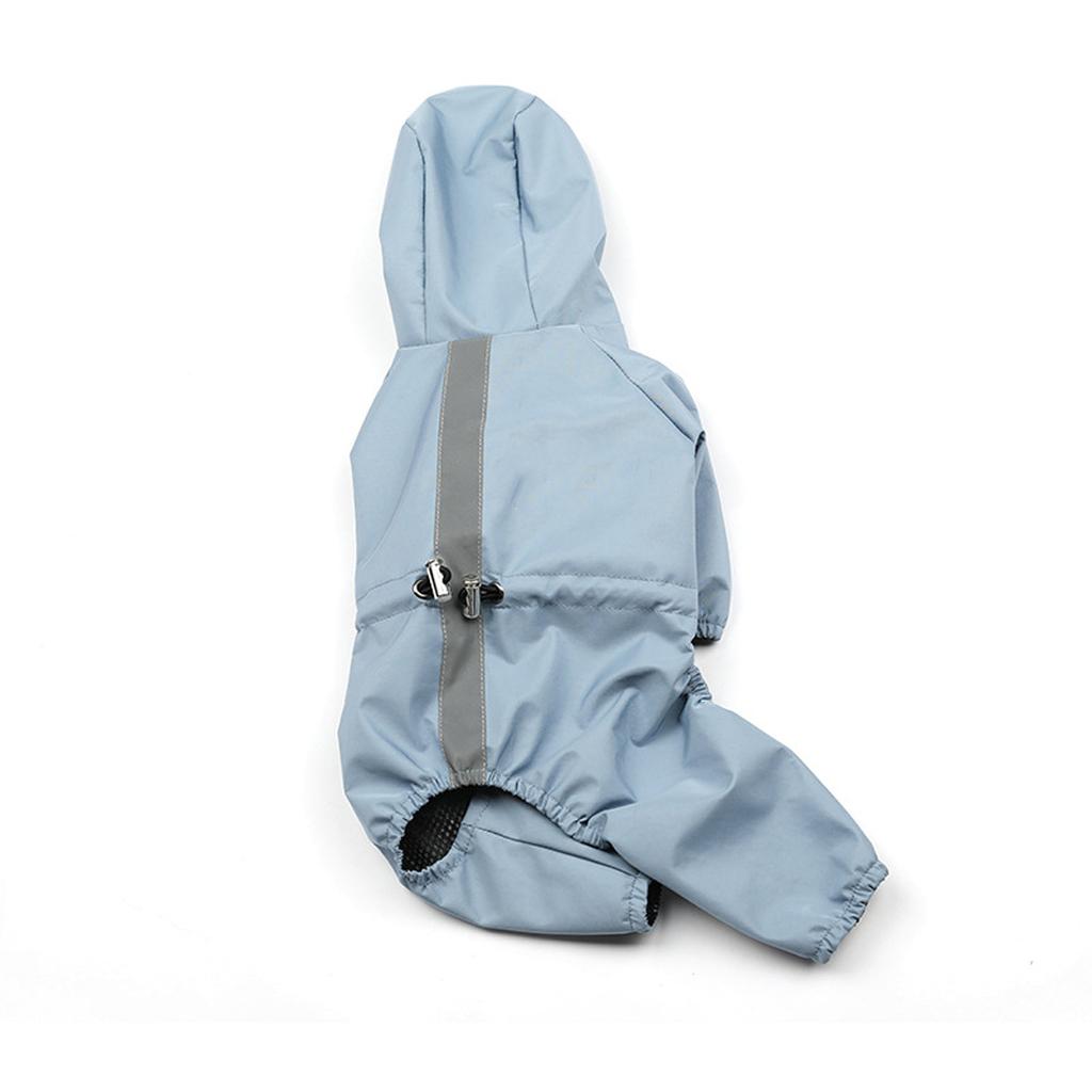 Dog Raincoat Lightweight Rain Poncho Hoodie Slicker With Leash Hole Rain Jacket for Small Medium Dogs