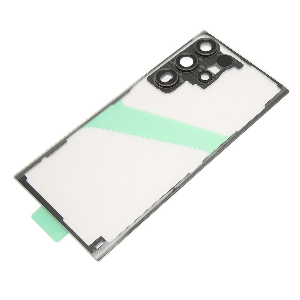 Back Glass Cover Replacement for Galaxy S23 Ultra 5G Transparent Phone Rear Panel Housing Cover with Camera Lens Phone