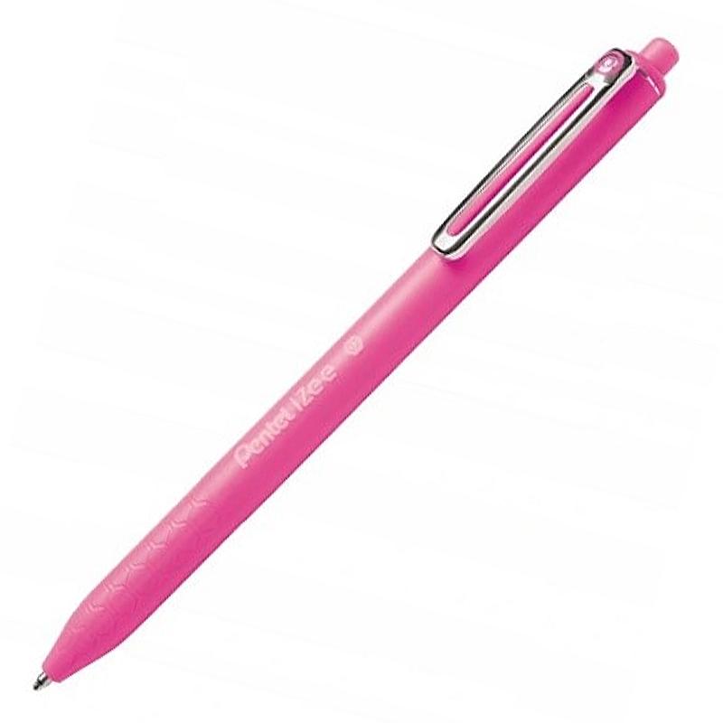 Pentel Izee Bx467 Pink Automatic Ballpoint Pen
