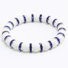 8mm White Porcelain Beads Rhinestone Bracelet: Trendy Unisex Wristband with Hand Rope