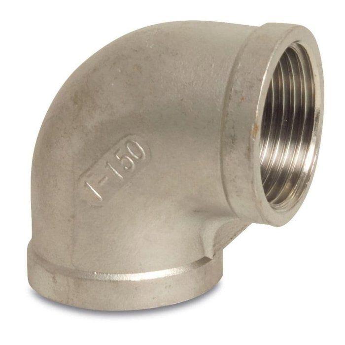 Coude Fileté Inox V4A, 90 Degrés, 1/4 Pouce