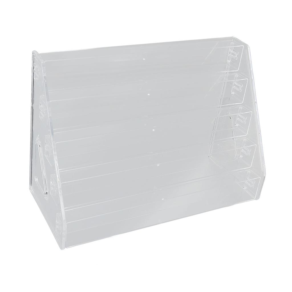 5 Layer Nail Polish Holder Rack Transparent Lipstick Display Staircase Eyeshadow Palette Organize