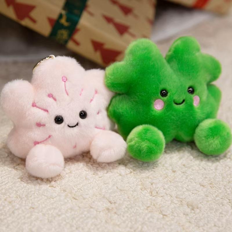 Smiling Series Keychain Plush Vegetable Toy, Cute Fruit Bag Charm Plush Toy Keyring, Soft and Cuddly Little Gift