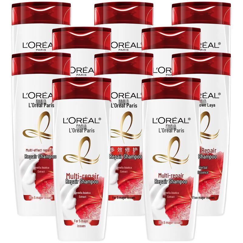 L Oreal Multi-Effect Deep Repair Shampoo - 10-Pack