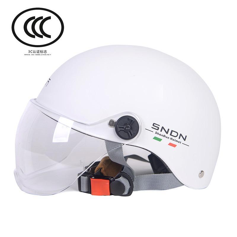 Flash Shield Helmet Electric Vehicle Women s Sunscreen Half Helmet Battery Car Helmet Motorcycle Men s Universal in All Seasons