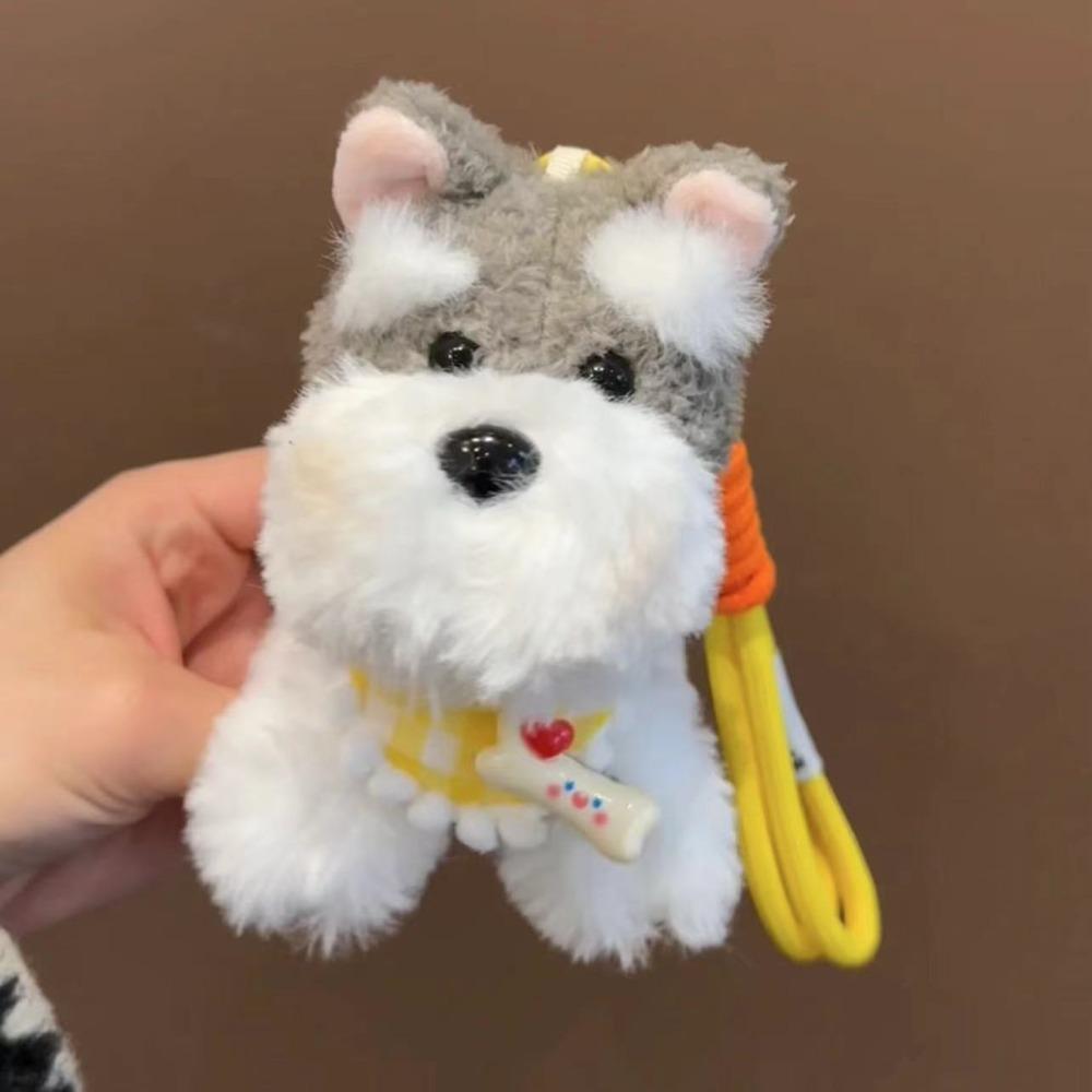 

Stuffed Doll West Highland Dog Key Ring Backpack Pendant Cartoon Animals Key Chain Kids