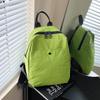 Schoolbag Solid Color Backpack Women's 1011 New Lightweight Large Capacity School Bag Versatile Nylon Travel Bag Commuter Small Backpack