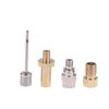 4Pcs/Set Bicycles Wheel Tire Transfer Valve Adapter Brass Valve Nozzle Adapter Road & Mtb Tire Pump Nozzle Connectors Set