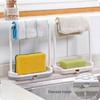 Punch-Free Kitchen Countertop Dishcloth & Sponge Drain Rack