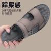 2025 new men's sandals leather casual soft sole soft surface men's beach shoes leather sandals men's outdoor slippers