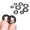 350pcs/box M2.5-M10 External Circlip Self-Locking Retaining Clip Push On Shaft Bearing Snap Ring Washer Kit Set Black 65mn Steel