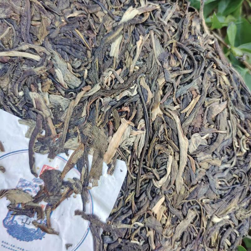 Чай Пуэр Коричневая гора Древнее дерево плотно прессованный 357 г сырой чайный пирог Пуэр — фото 2