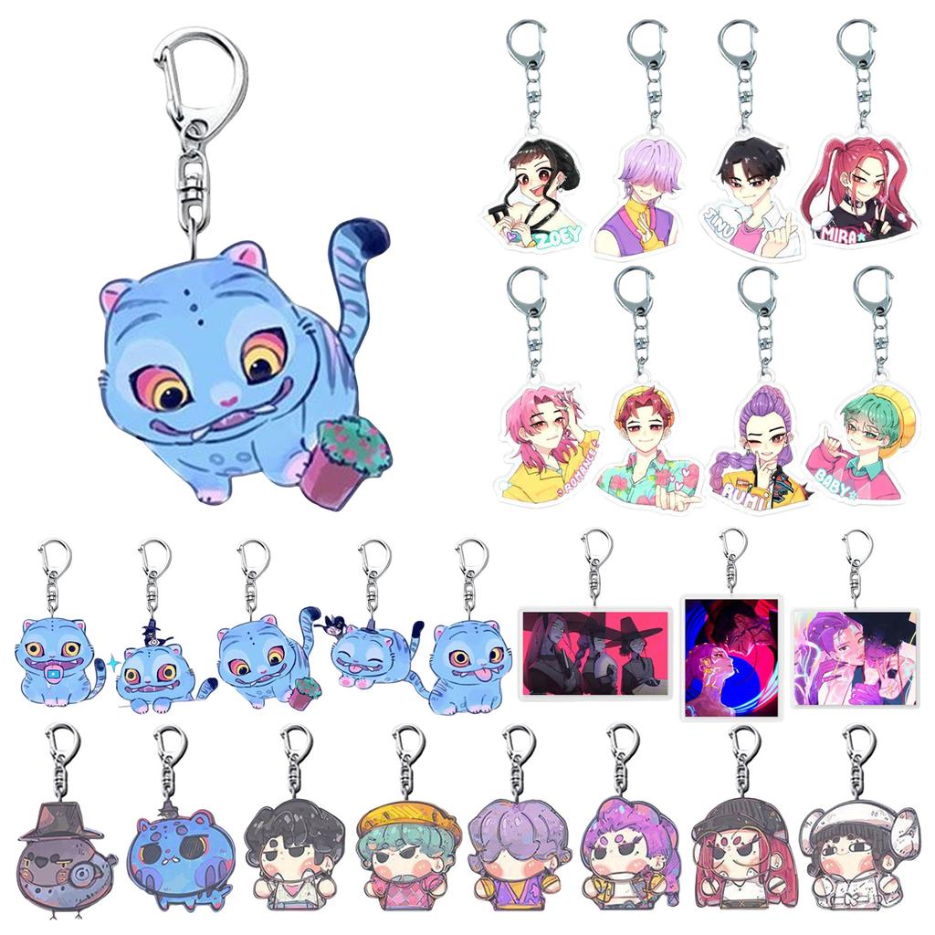 2d Acrylic Compass Support Stick Rocking Music Keychain Pendant Accessory