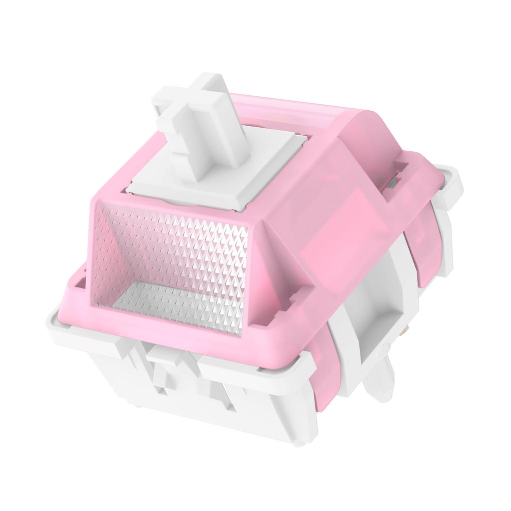 DUROCK White Lotus Light Tactile Switches 56g Extended Spring Long Pole Optimized Sound RGB MX Brown Keyboard Tactile Switches