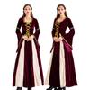 Halloween Vintage Court Dress Ball Queen Costume Gorgeous Queen Stage Drama Costume