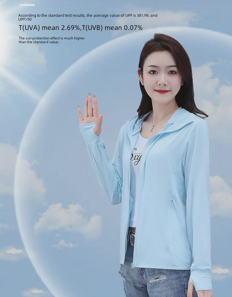 Unisex UPF50+ Ice Silk Sun Protection Jacket - Anti-UV, Lightweight, Breathable, Perfect for Fishing and Outdoor Activities