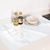 10/15cm White Marble Tile Stickers Kitchen Backsplash Oil-proof Bathroom Wardrobe Home Decor Wall Decals Self-adhesive Art Mural