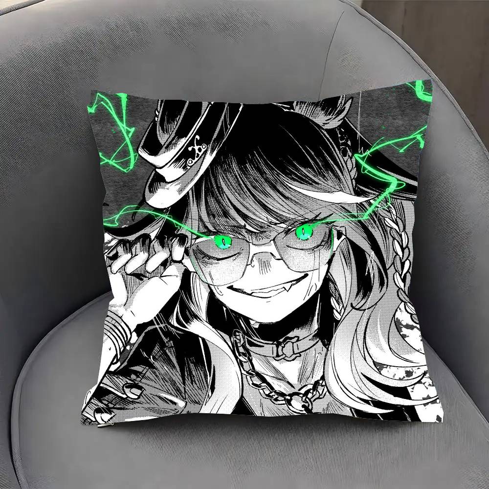 Forever Young Anime Uumamusume Pillow Case Fashion Square Pillowcase Bedroom Sofa Room Ins Decoration Leisure