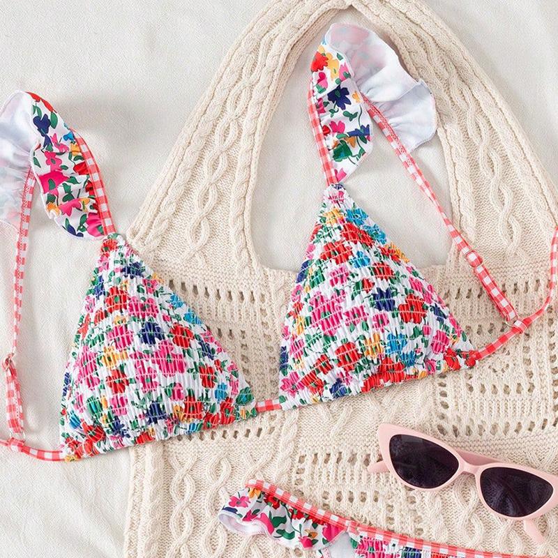 Sexy Bikinis Floral Swimsuits Women Swimwear Push Up Female Beach Swim Wear Bathing Suits Bikini Set Pool Bather