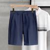 Premium drape elastic five-point pants men's summer new ice silk loose trousers thin casual straight shorts