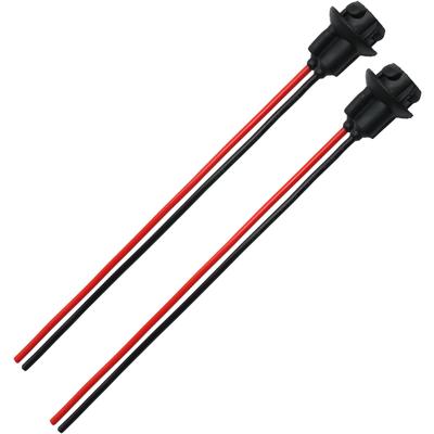 [2 Pieces] T10 2 Terminal Wedge Socket, Waterproof