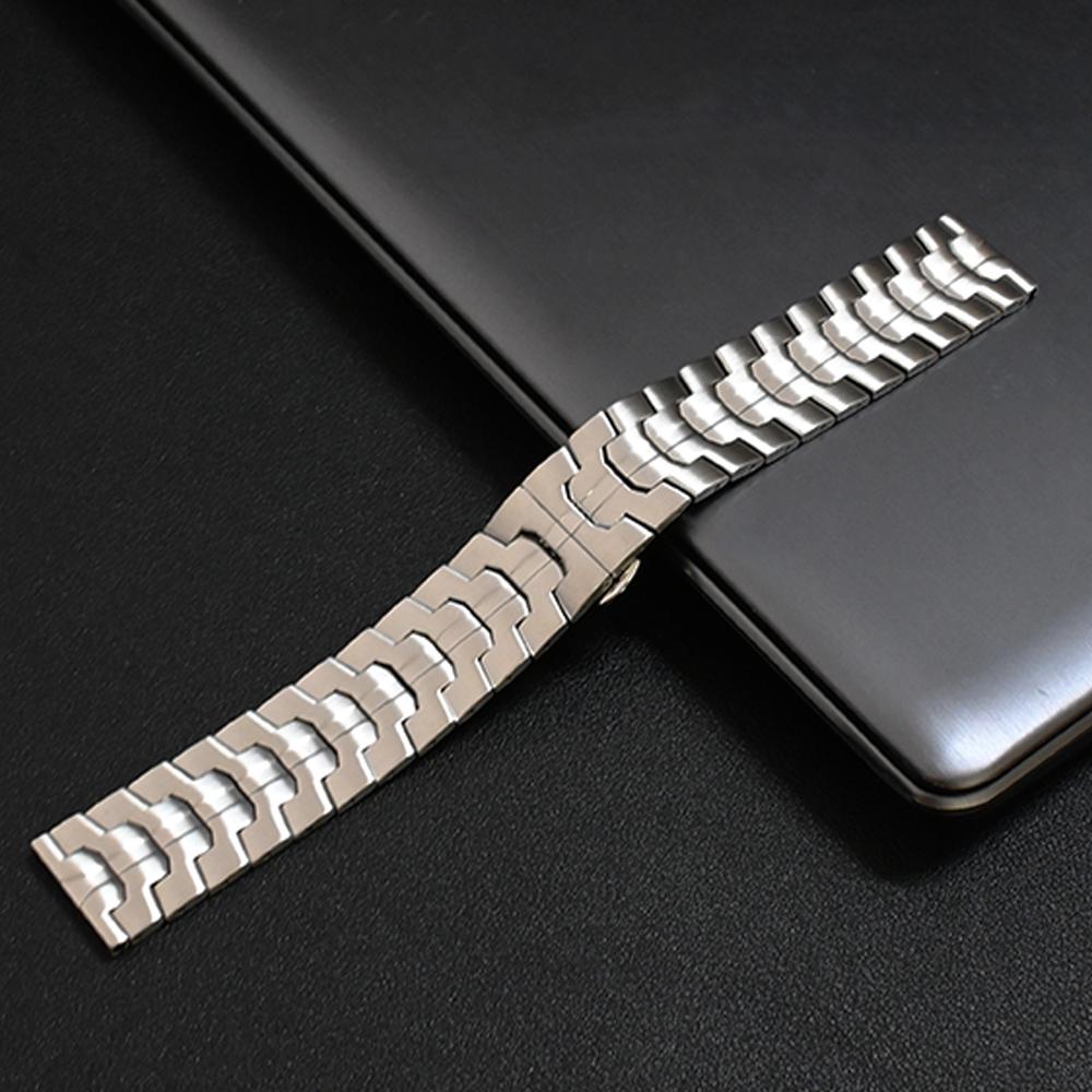 20mm 22mm Stainless Steel Band for Omega Seiko Mechanical Watches Luxury Strap for Huawei GT6/5 Pro 46mm Watch 4 Pro Replacement