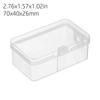 Kleine transparente Kunststoff-Aufbewahrungsbox Schmuckperlenbehälter Angelzubehör-Aufbewahrungsbox Heim-Kleinteile Haushaltsgegenstände Organizer-Etui