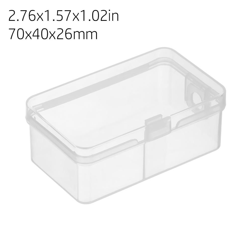 Kleine transparente Kunststoff-Aufbewahrungsbox Schmuckperlenbehälter Angelzubehör-Aufbewahrungsbox Heim-Kleinteile Haushaltsgegenstände Organizer-Etui
