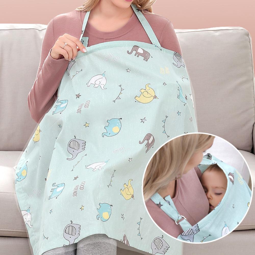 Cotton Outdoor Nursing Towel Cartoon Baby Stroller Blanket Breastfeeding Cover Outdoor
