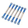 6Pcs 88mm Aluminum Alloy Adjustable Push RodsTurnbuckle Rod Linkage Accessories for RC Car Models
