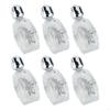 62KD Pack of 6 Embossed Glass Holy Water Container Bottles Baptisms Gift Church Use