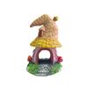 Decoration Fairy Tale Mushroom Elf House, Hidden Cave for Fish and Shrimp, Underwater World Ornament, Safe Shelter