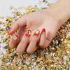 30pcs Luxury Nail Charms With Rhinestones/Pearls, Silvery Golden Nail Art Accessories, 3D Alloy Nail Art Jewelry For Nail Art Decoration