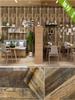 Blue Imitation Wood Furniture Waterproof Sticker Cabinet  Countertop Shelf Decoration Self-adhesive Vinyl Wood Grain Wallpaper