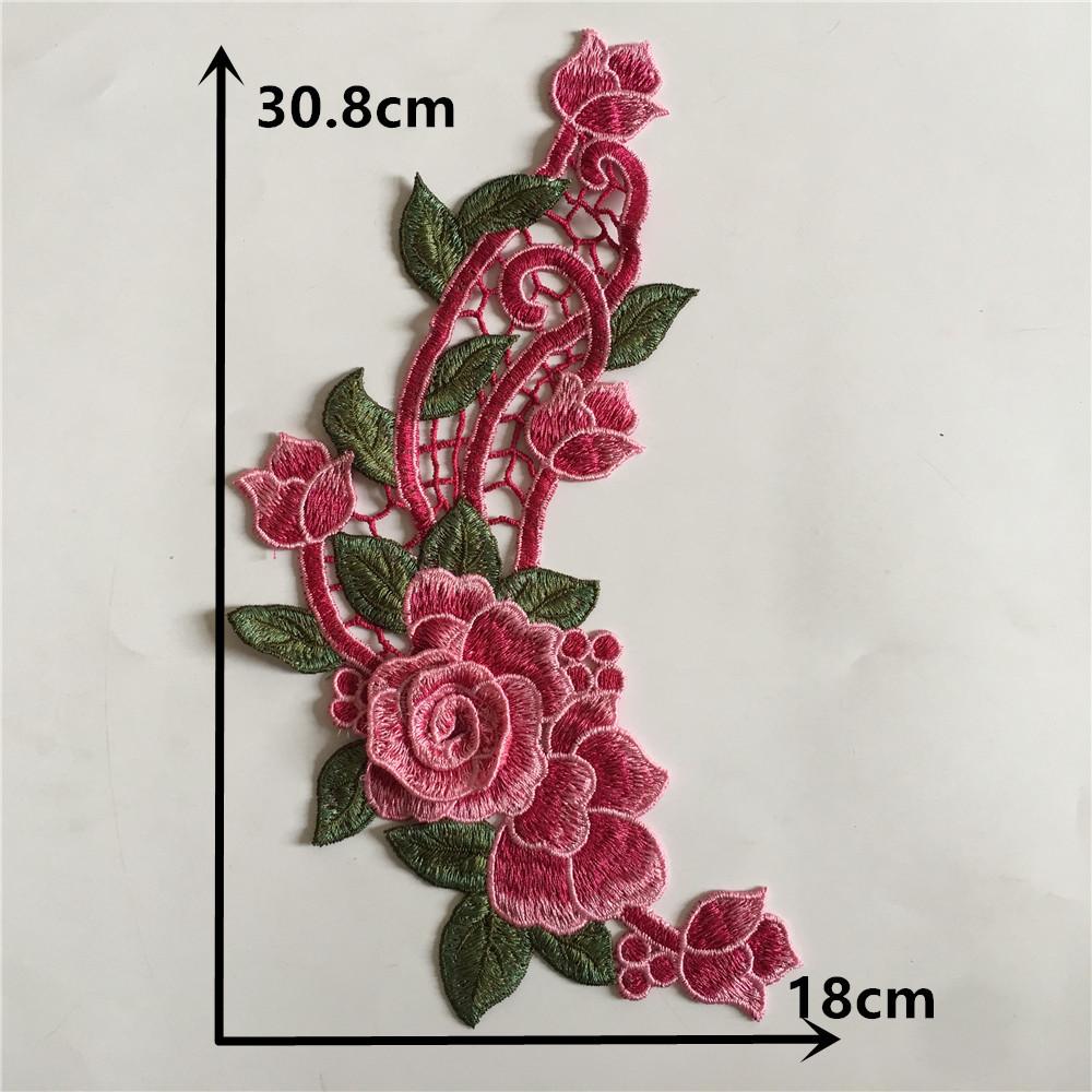Multi-Color Three-Dimensional Embroidery Polyester Decorative Hollow Lace Flower Collar Diy Sewing Lace Collar Clothing Accessories