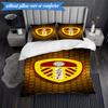 3-teiliges Weiches Bettwäscheset mit Leeds-Wappen-Design, Inklusive 1 Bettbezug und 2 Kissenbezügen, Perfekt für Schlafzimmer, Wohnheim, Fan-Geschenk
