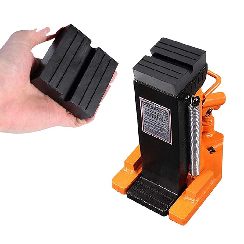 Universal Car Lift Jack Stand Rubber Pads Black Rubber Slotted Floor Jack Pad Frame Rail Adapter