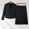 Early Autumn Professional Age-Defying Petite Interview Suit Set with Midi Skirt