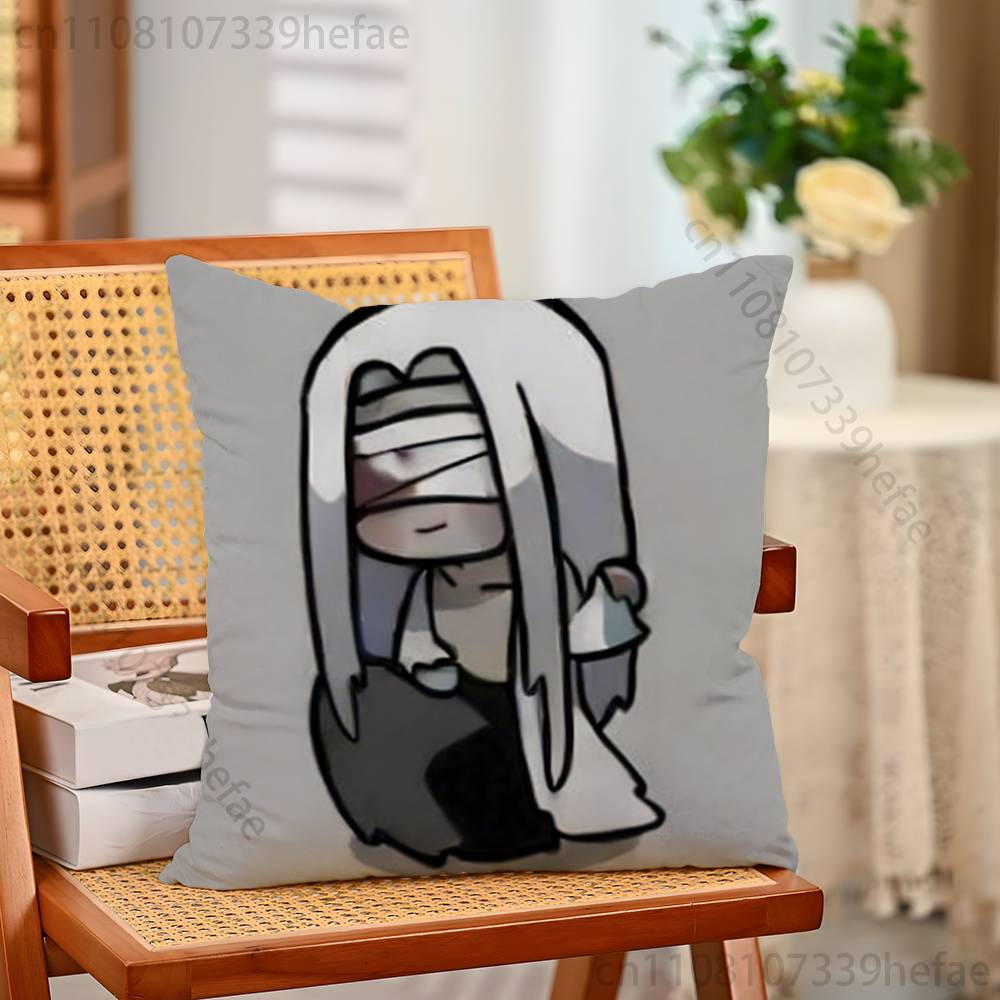 HHomicipher Funny Pillow Case Antidustmite Pillowcase Invisible Zipper Silky Short Plush Sofa Cushion Cover