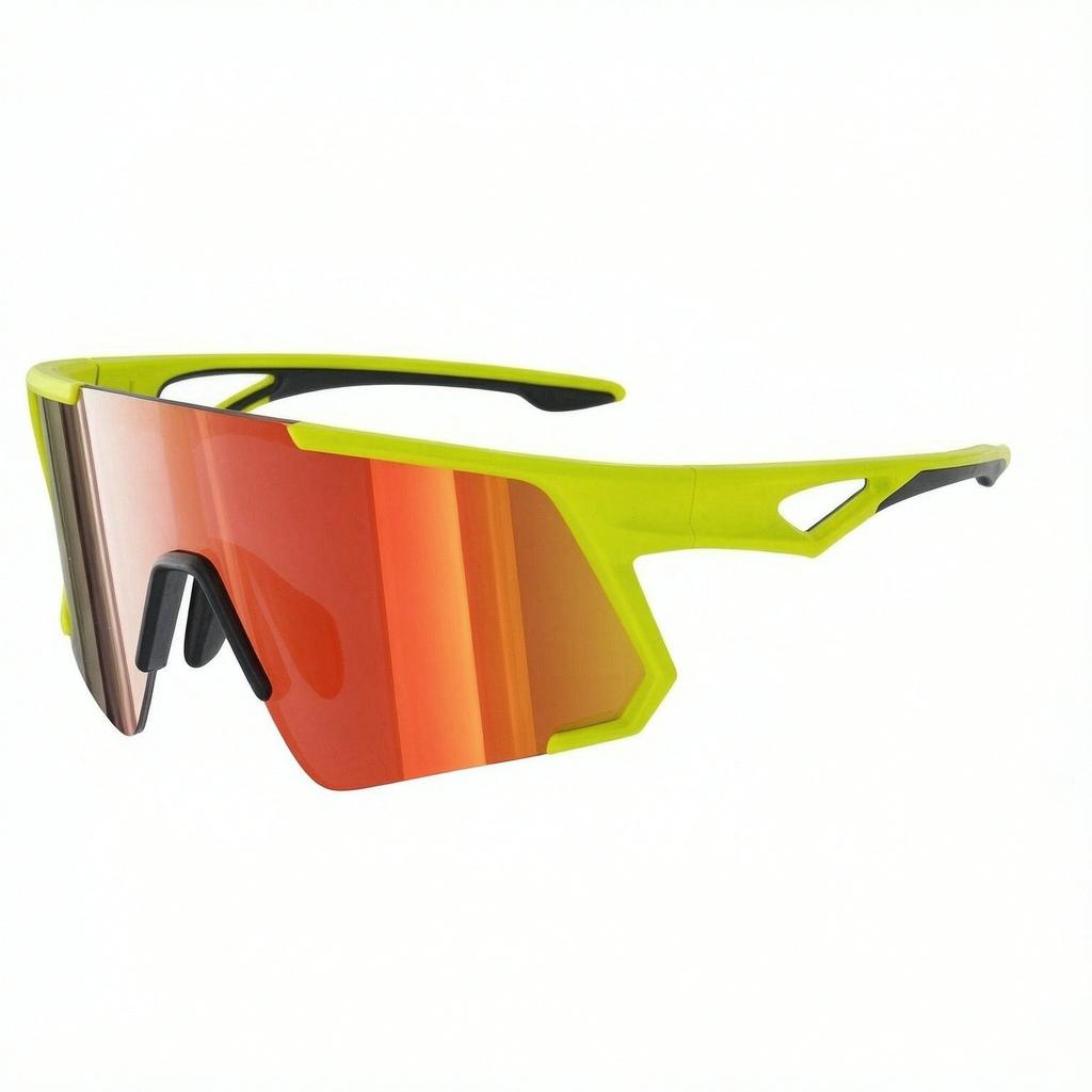 KN-Y338 TR90 and UV400 protection Lens with Dual Color Temple Shield Half Rim Sports Sunglasses for Cycling and Outdoors Eyewear