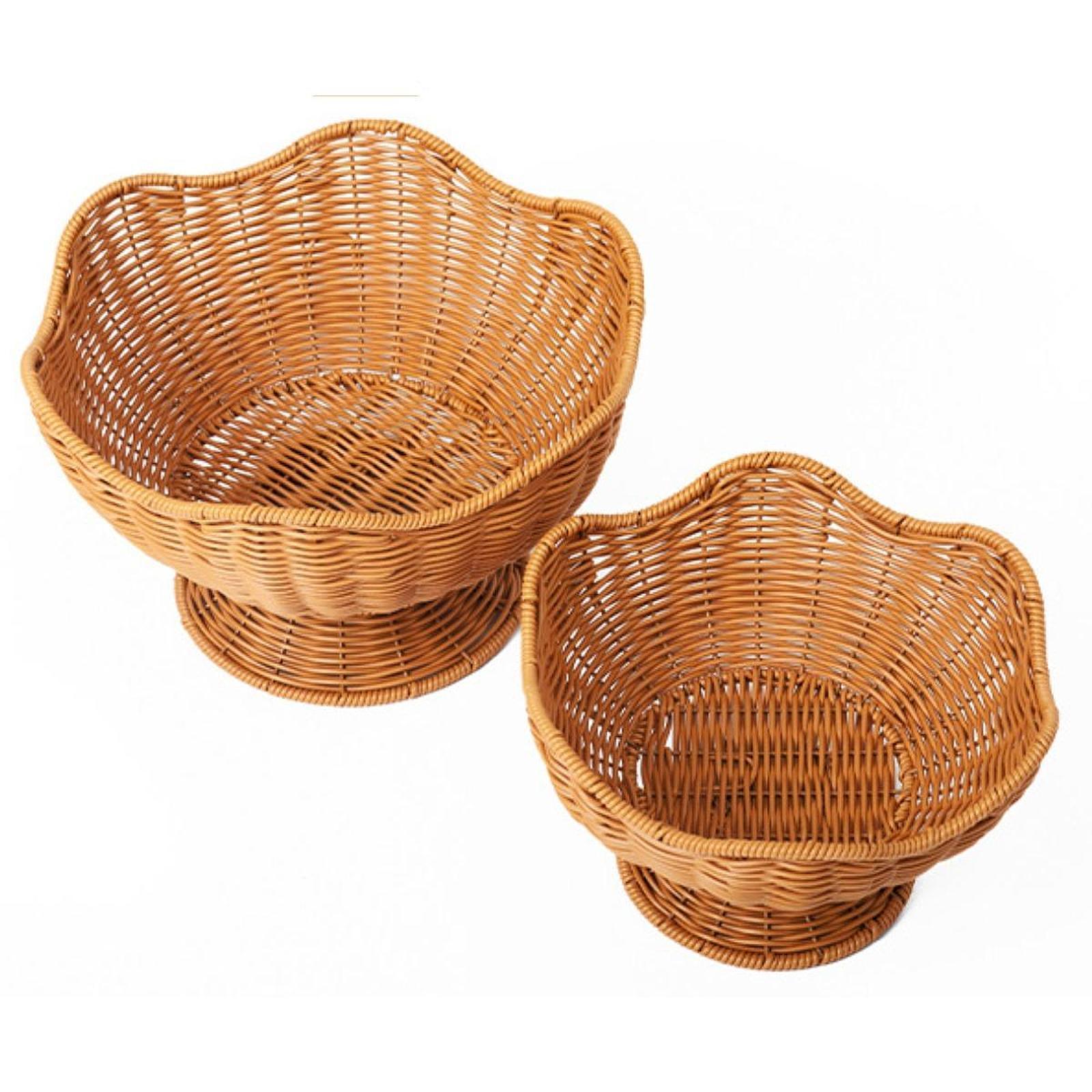 

Fruit Basket Craft Decorative Picnic Basket Woven Warehouse Basket Woven 25x14cm