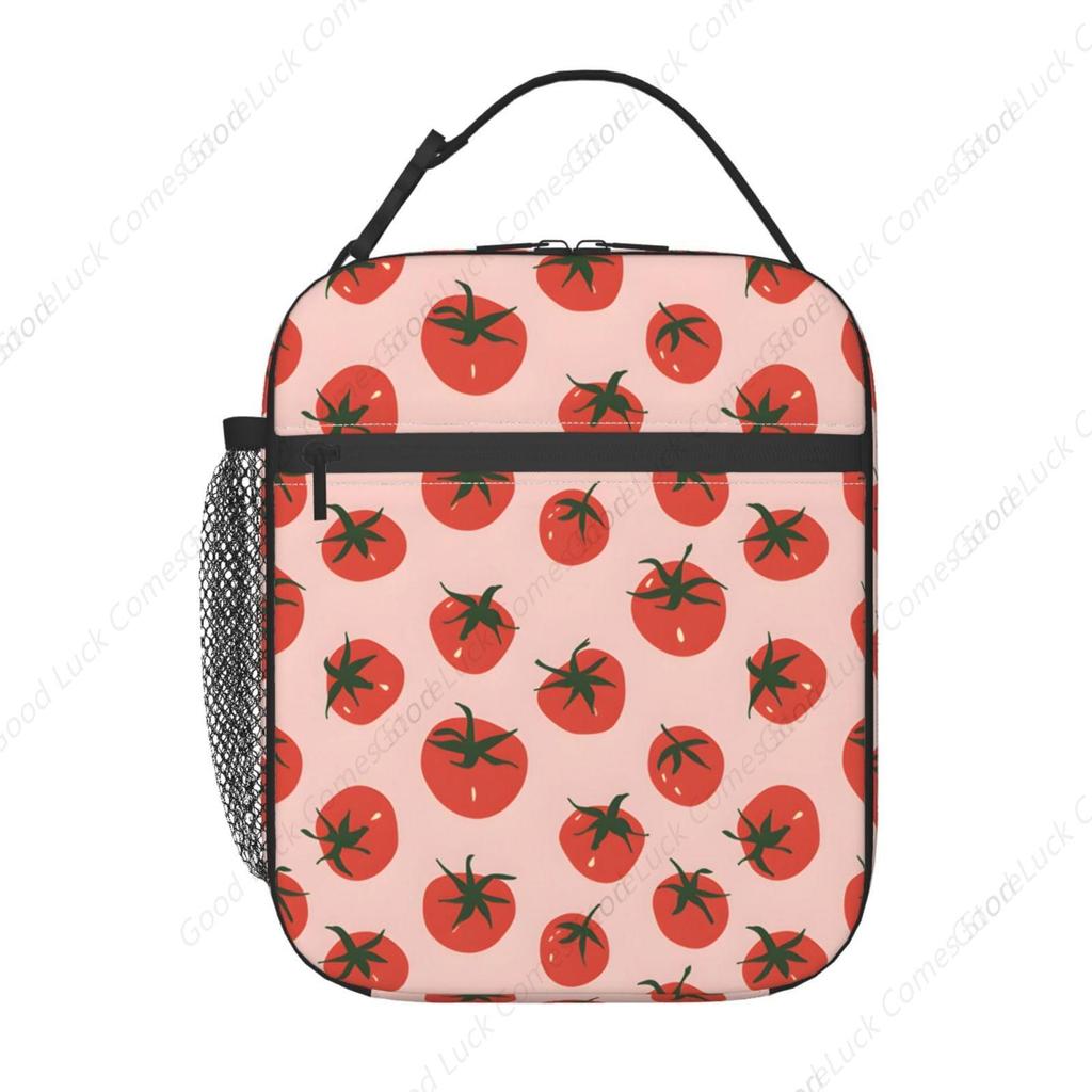 Tomato Lunch Box for Women Men, Insulated Lunch Box, Reusable Lunch Bag for Office, Work, Picnic, Travel