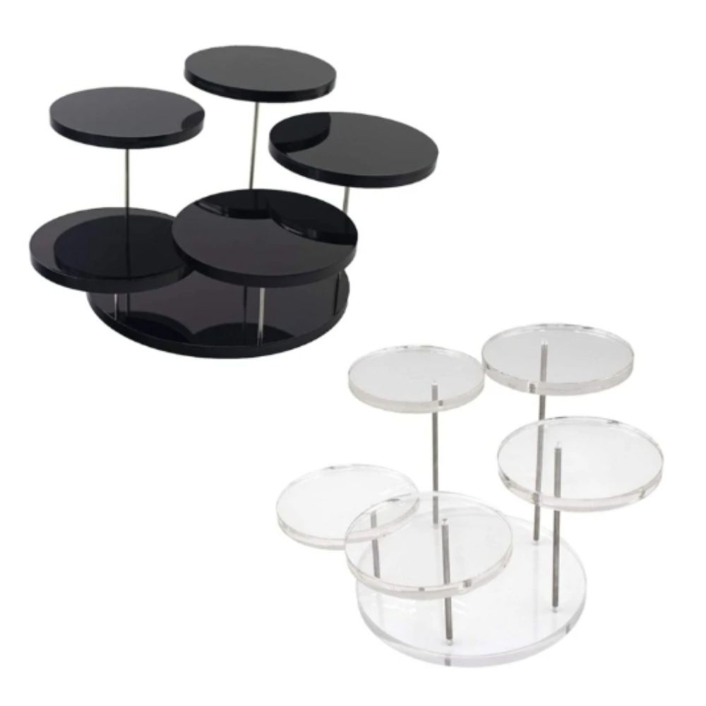 Transparent Jewelry Display Stand White Black Multi-functional Display Stand Earrings Display