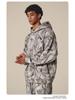 Men's Autumn 2025 Y2K Camouflage Hoodie - American Trendy Desert Tree Branch Design